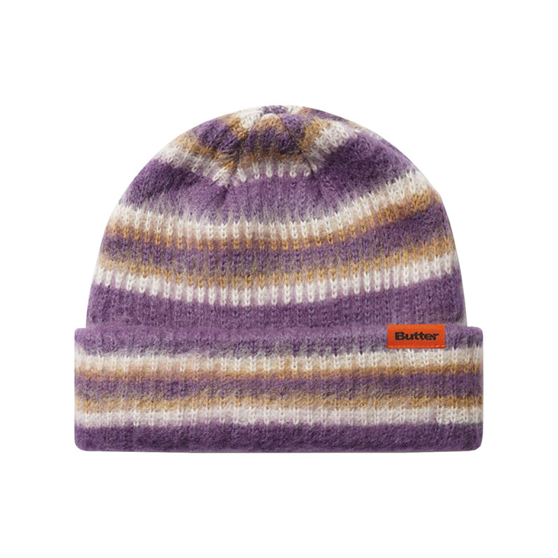 Butter Goods(バターグッズ)/ Swipe Beanie -3COLOR-(PURPLE)