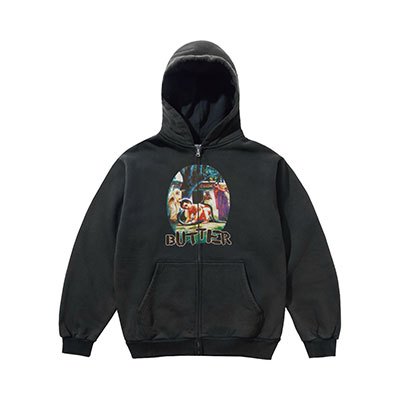 Butter Goods(バターグッズ)/ Nimai Zip-Thru Hood -BLACK-