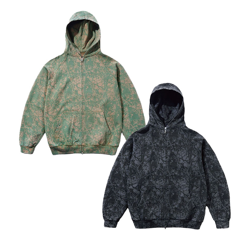 Butter Goods(バターグッズ)/ Woods Camo Zip-Thru Hood -2COLOR-