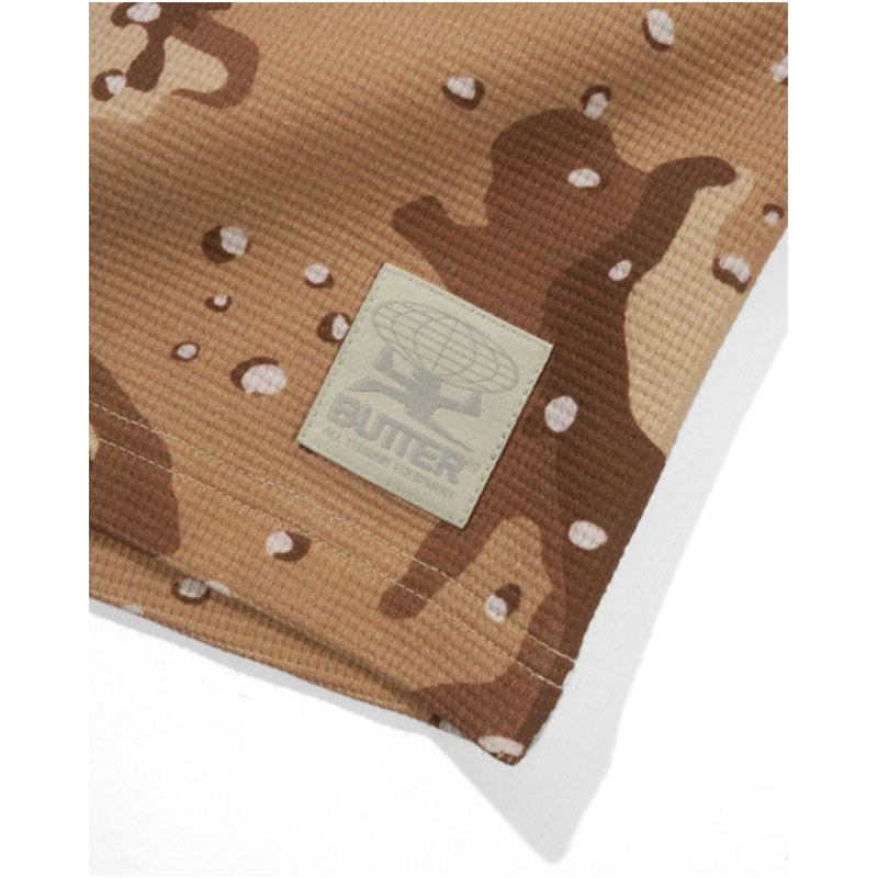 Butter Goods(バターグッズ)/ Waffle L/S Tee -DEDERT CAMO-