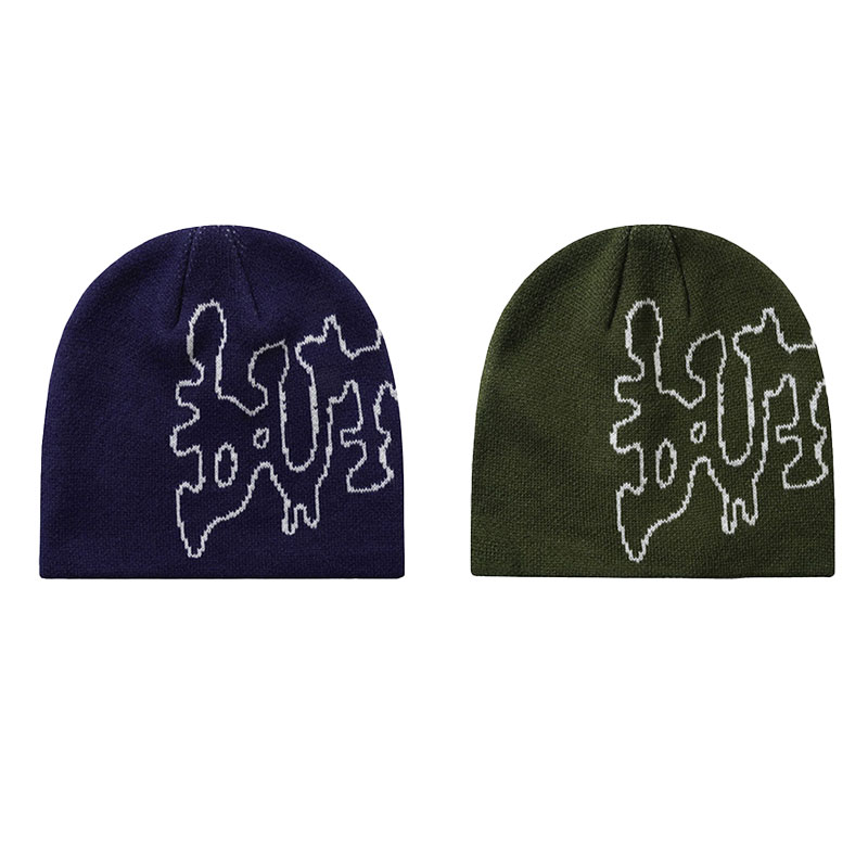 Butter Goods(バターグッズ)/ Blotch Skully Beanie -2COLOR-