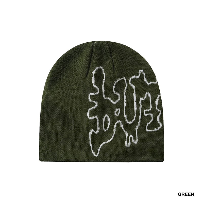 Butter Goods(バターグッズ)/ Blotch Skully Beanie -2COLOR-