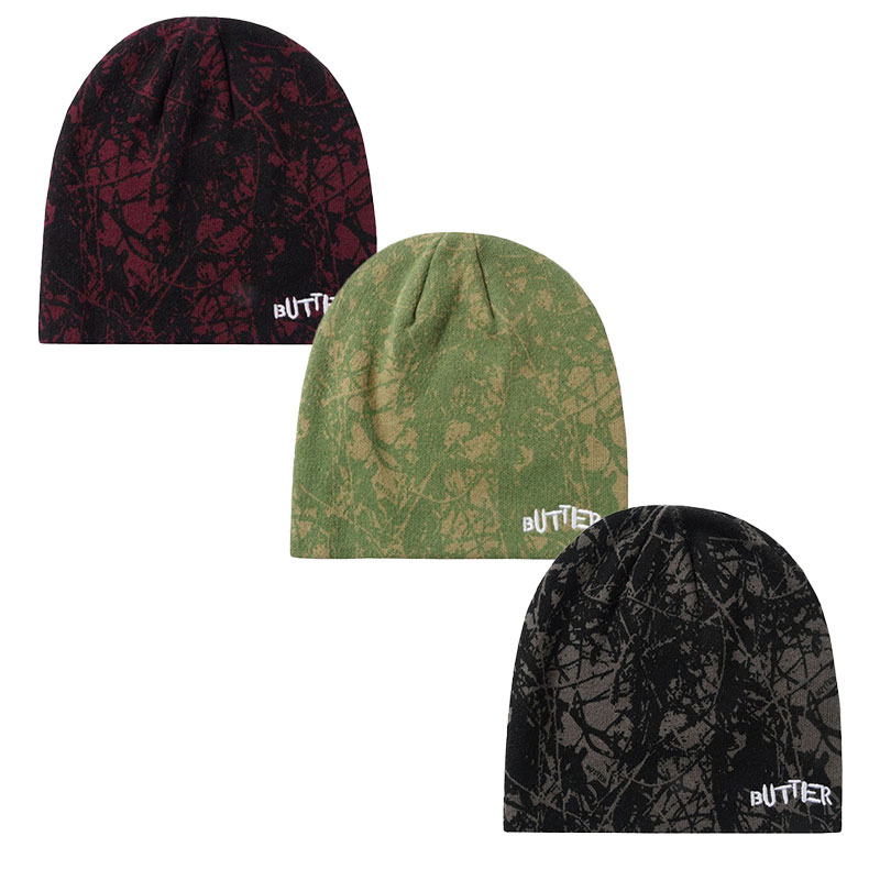 Butter Goods(バターグッズ)/ Woods Camo Skully Beanie -3COLOR-
