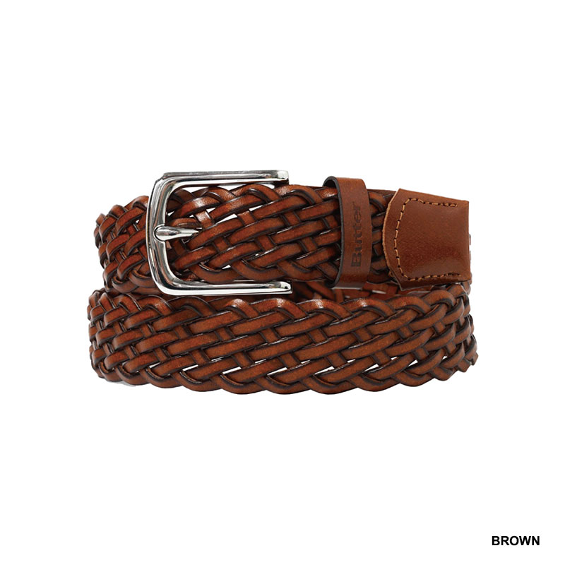 Butter Goods(バターグッズ)/ Leather Braided Belt -2COLOR-