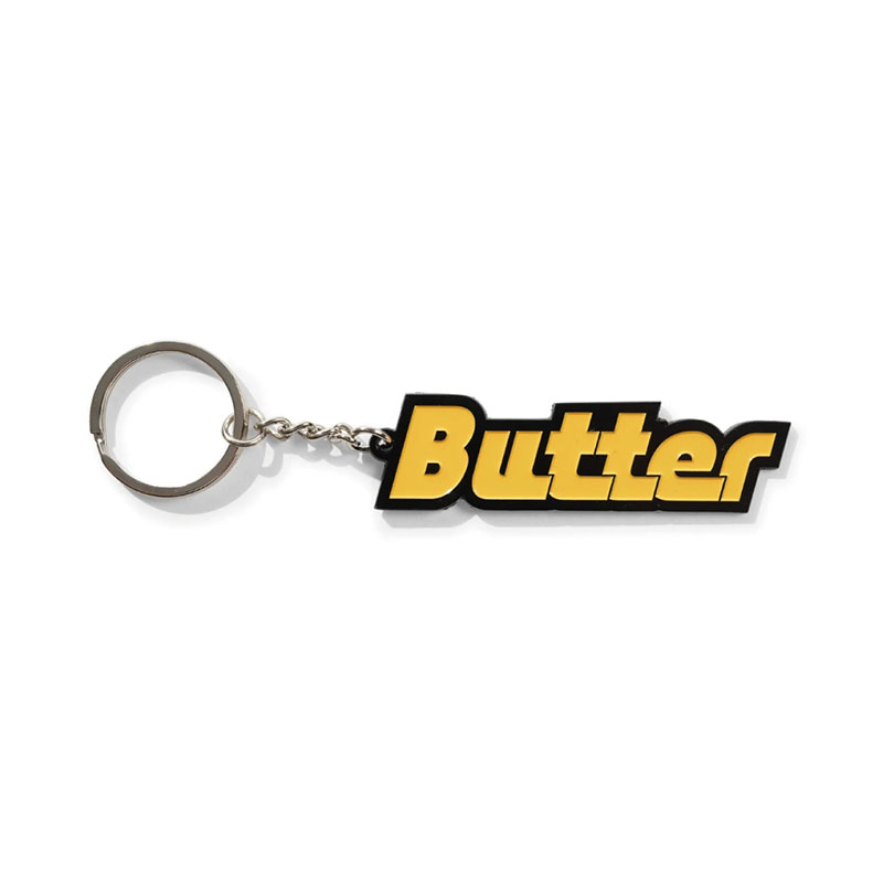 Butter Goods(バターグッズ)/ Transit Metal Key Chain -YELLOW-