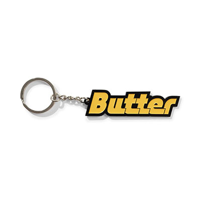 Butter Goods(バターグッズ)/ Transit Metal Key Chain -YELLOW-