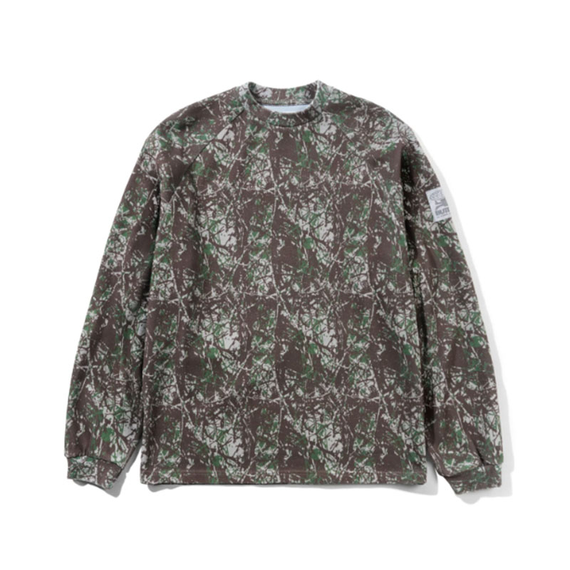 Butter Goods(バターグッズ)/ Principal Crewneck -WOODS CAMO-