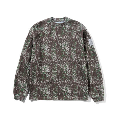 Butter Goods(バターグッズ)/ Principal Crewneck -WOODS CAMO-