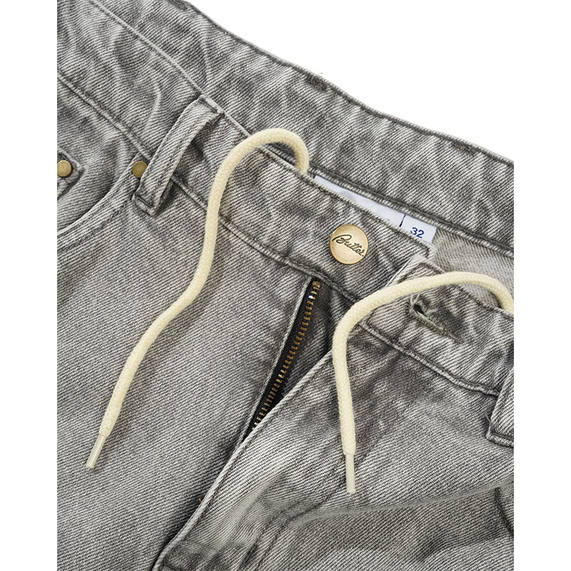 Butter Goods(バターグッズ)/ Wide Cut Denim Jeans -GREY-