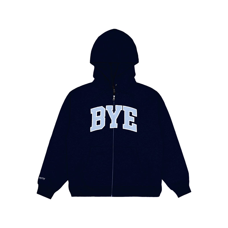 BYE JEREMY(バイジェレミー)/ Bye Zip Hoodie -NAVY-