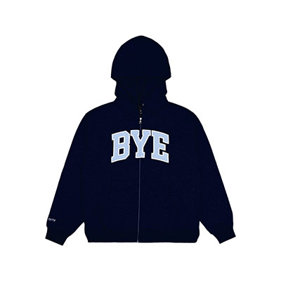 BYE JEREMY(バイジェレミー)/ Bye Zip Hoodie -NAVY-