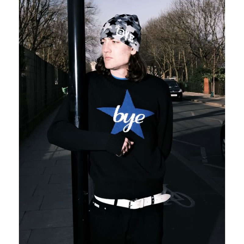 BYE JEREMY(バイジェレミー)/ Scar Sweater -BLACK-