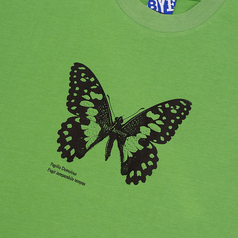 BYE JEREMY(バイジェレミー)/ Butterfly Tee -GREEN-