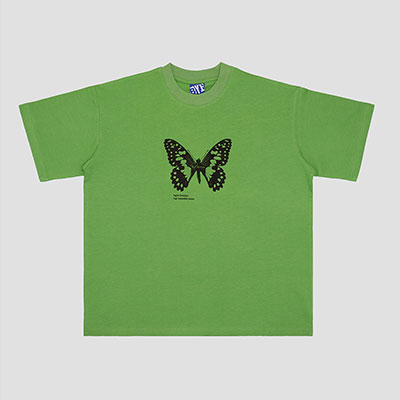 BYE JEREMY(バイジェレミー)/ Butterfly Tee -GREEN-