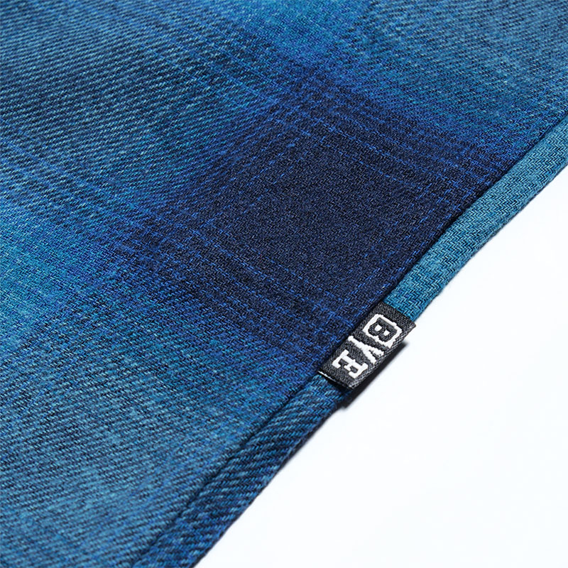 BYE JEREMY(バイジェレミー)/ Kurt Flannel Shirt -BLUE-
