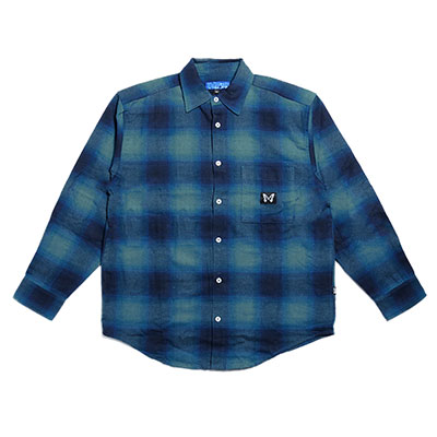 BYE JEREMY(バイジェレミー)/ Kurt Flannel Shirt -BLUE-