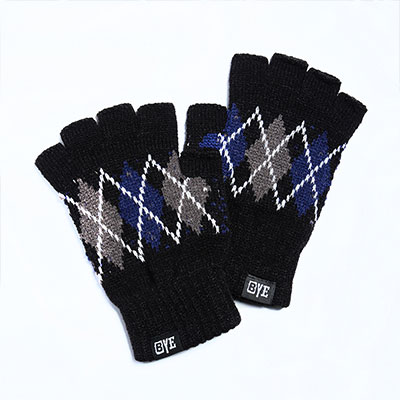 BYE JEREMY(バイジェレミー)/ Preppy Black Gloves -BLACK-