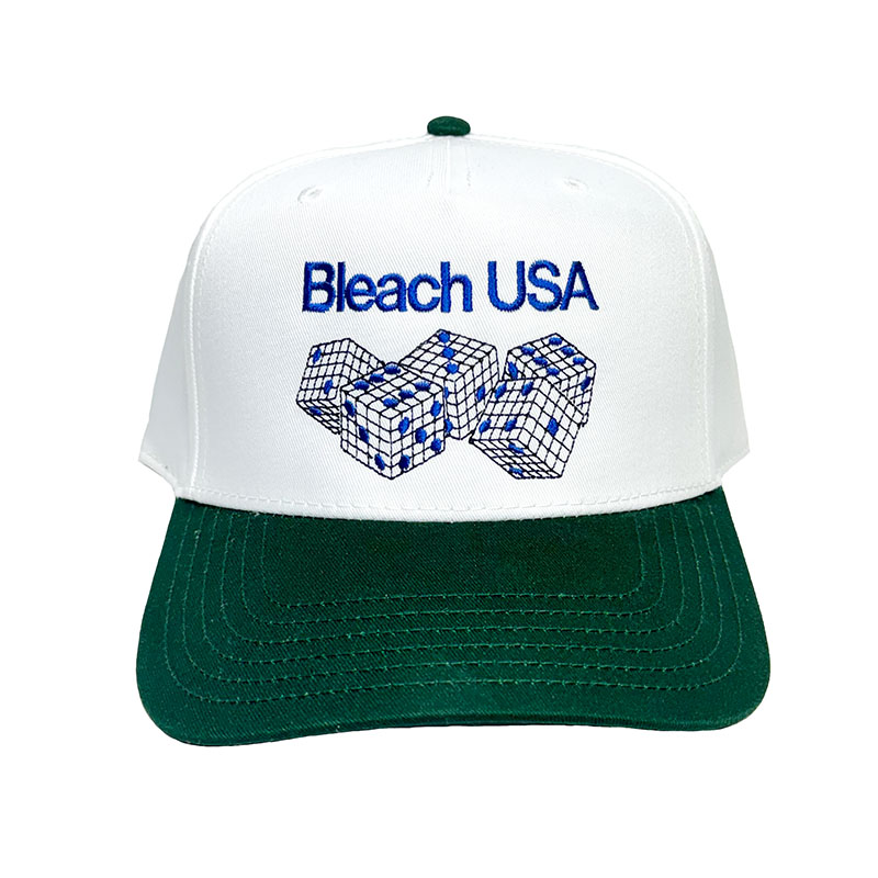 BLEACH USA(ブリーチ)/ DICE THREES 5 PANEL HATS -3COLOR-(WHITE/GREEN)