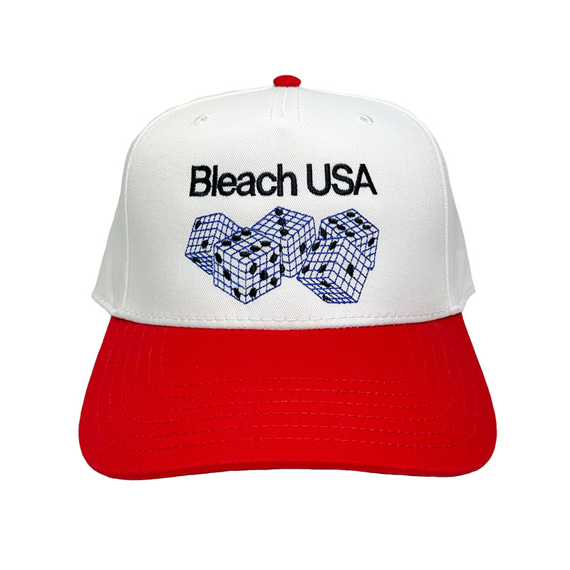 BLEACH USA(ブリーチ)/ DICE THREES 5 PANEL HATS -3COLOR-(WHITE/RED)
