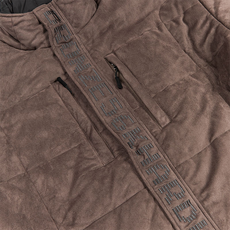 BRONZE 56K(ブロンズ)/ FAUX SUEDE PUFFER -STEEL-