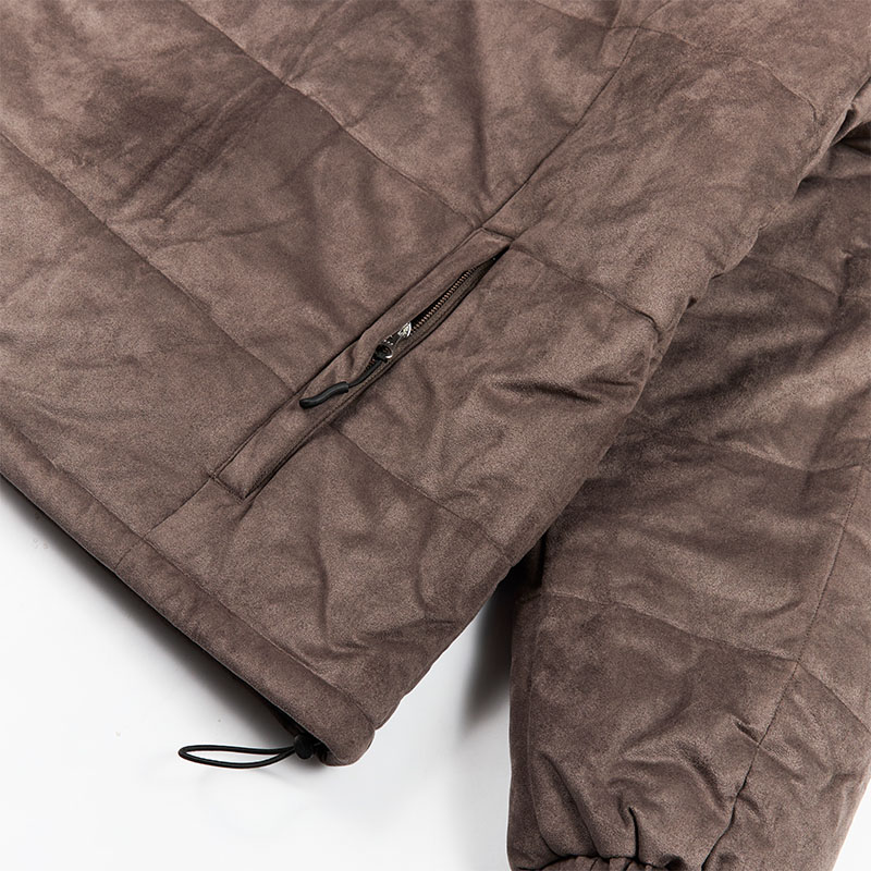 BRONZE 56K(ブロンズ)/ FAUX SUEDE PUFFER -STEEL-