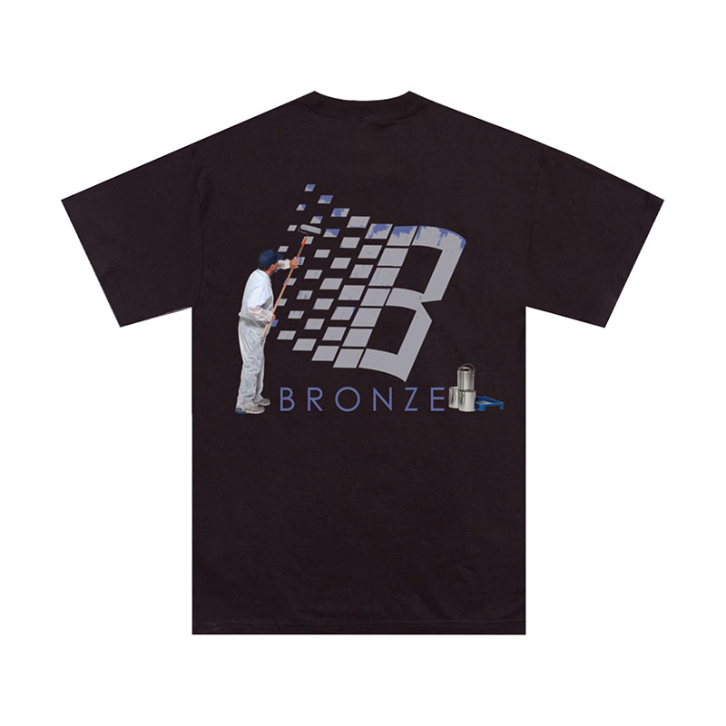 BRONZE 56K(ブロンズ)/ ROLLER LOGO TEE -BLACK-