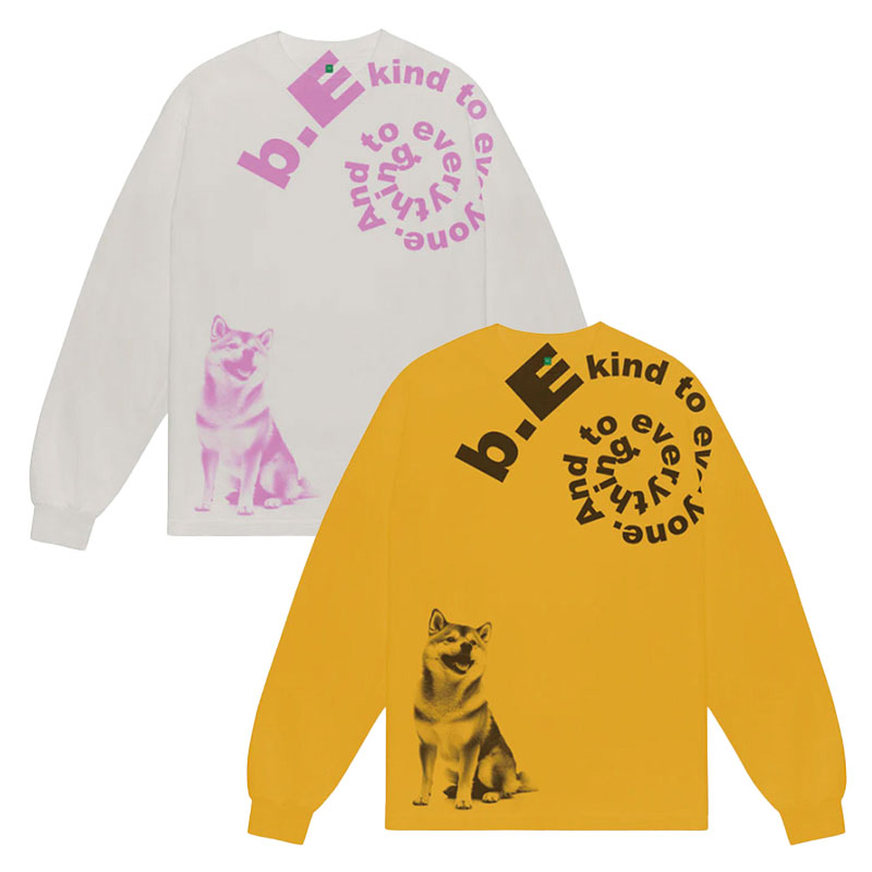 b.Eautiful(ビューティフル)/ Shiba LS Shirt -2COLOR-
