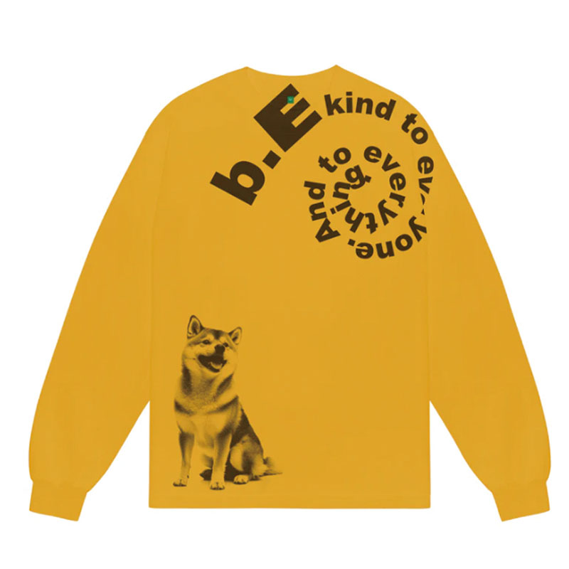 b.Eautiful(ビューティフル)/ Shiba LS Shirt -2COLOR-(GOLD)