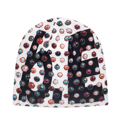 b.Eautiful(ビューティフル)/ Jewel Beanie -White / Black-