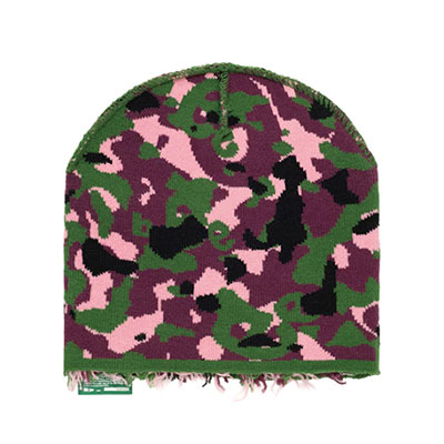 b.Eautiful(ビューティフル)/ b.e Camo Beanie -Purple / Green-