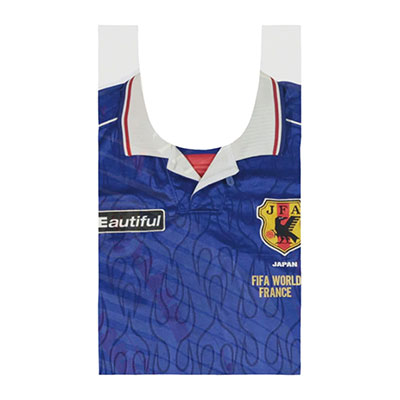 b.Eautiful(ビューティフル)/ Soccer Jersey Reusable Bag XL -Blue / White-