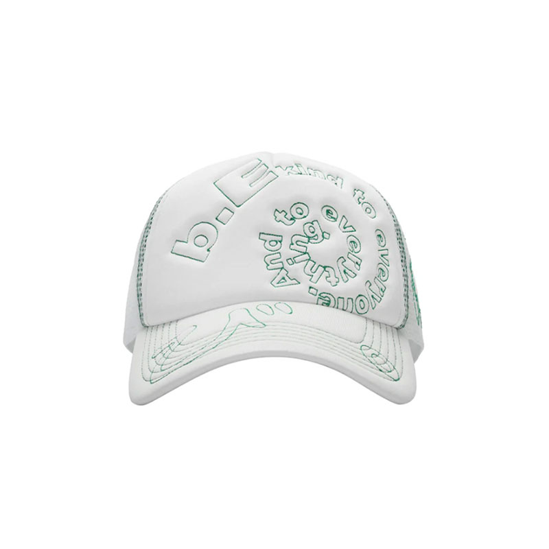 b.Eautiful(ビューティフル)/ b.i Foam Trucker Hat -WHITE/GREEN-