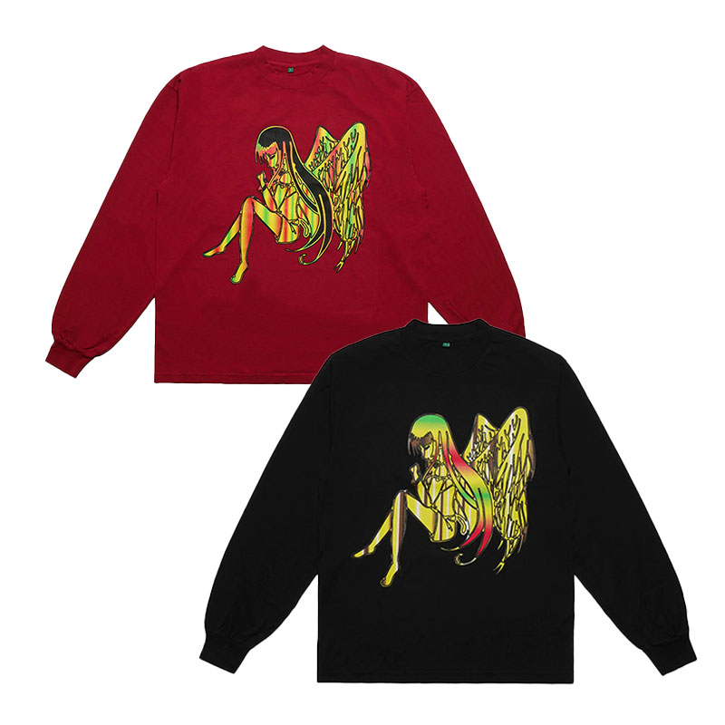 b.Eautiful(ビューティフル)/ b.Eautiful x Sara Yukiko Mon b.e Angel LS Shirt -2COLOR-