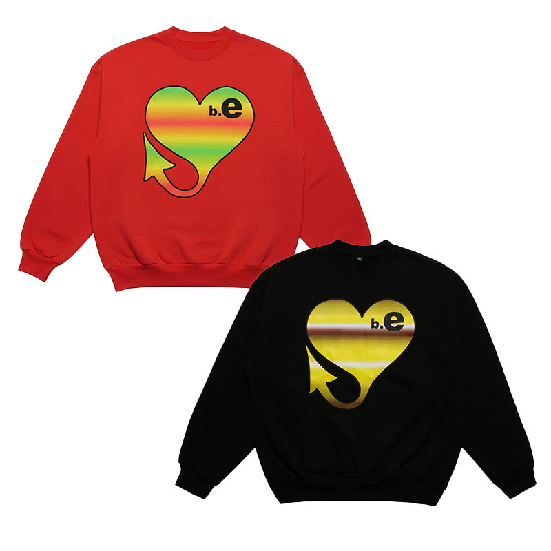 b.Eautiful(ビューティフル)/ b.Eautiful x Sara Yukiko Mon b.e Bad Crewneck Sweatshirt -2COLOR-