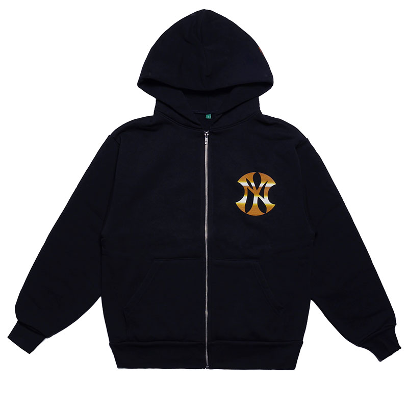 b.Eautiful(ビューティフル)/ b.Eautiful x Sara Yukiko Mon Wavy NY Zip Up Hoodie -NAVY-