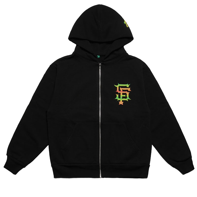 b.Eautiful(ビューティフル)/ b.Eautiful x Sara Yukiko Mon Thizzed SF Zip Up Hoodie -BLACK-