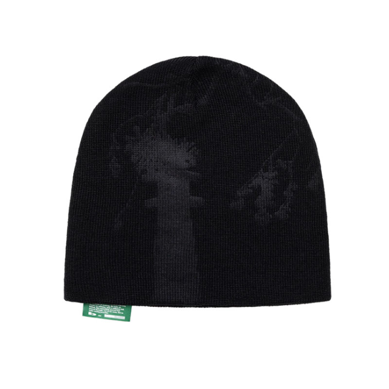 b.Eautiful(ビューティフル)/ Ikebana Emboss Beanie -BLACK-