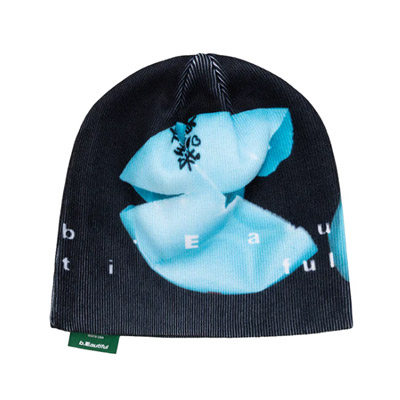 b.Eautiful(ビューティフル)/ b.Eautiful x LTTT Burst Beanie -Black/Light Blue-