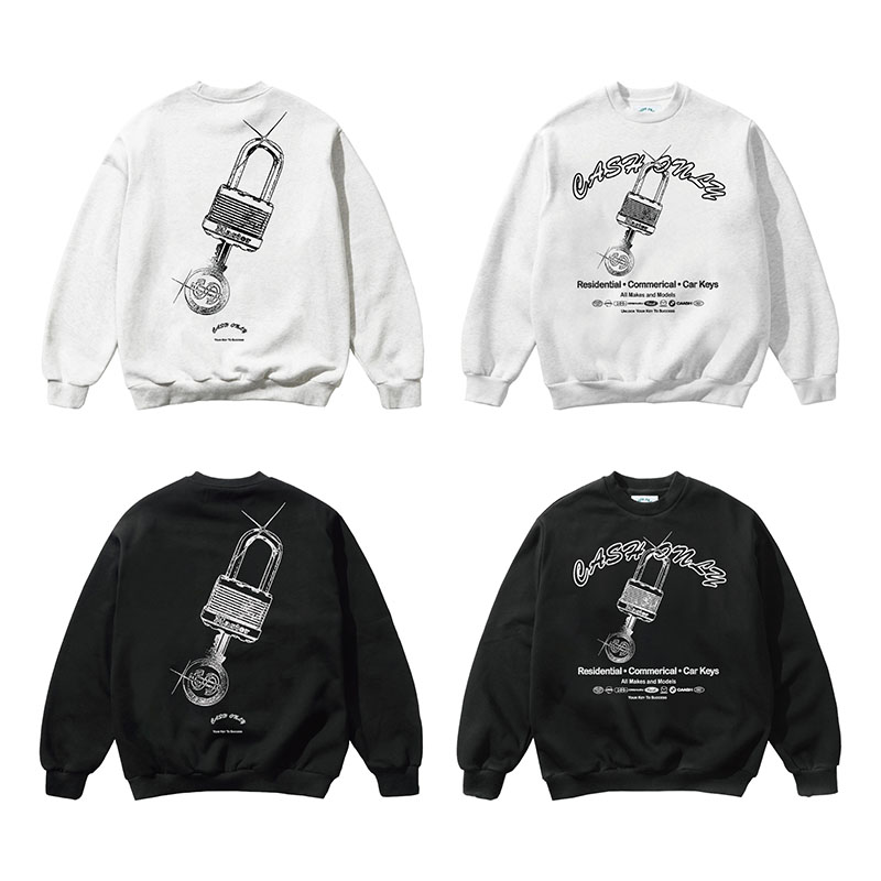 CASH ONLY(キャッシュオンリー)/ Locksmith Crewneck -2.COLOR-
