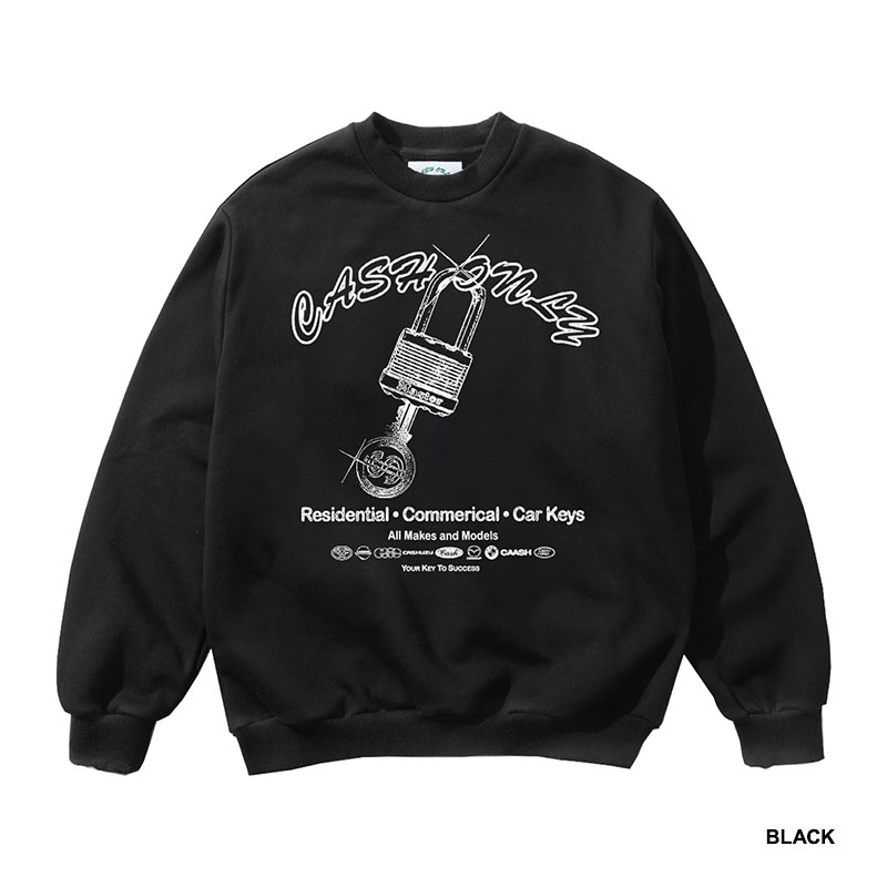 CASH ONLY(キャッシュオンリー)/ Locksmith Crewneck -2.COLOR-