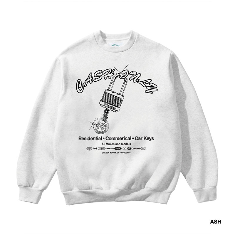 CASH ONLY(キャッシュオンリー)/ Locksmith Crewneck -2.COLOR-