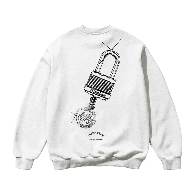 CASH ONLY(キャッシュオンリー)/ Locksmith Crewneck -2.COLOR-