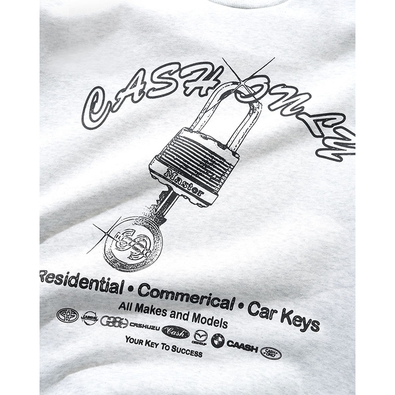 CASH ONLY(キャッシュオンリー)/ Locksmith Crewneck -2.COLOR-