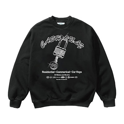 CASH ONLY(キャッシュオンリー)/ Locksmith Crewneck -2.COLOR-