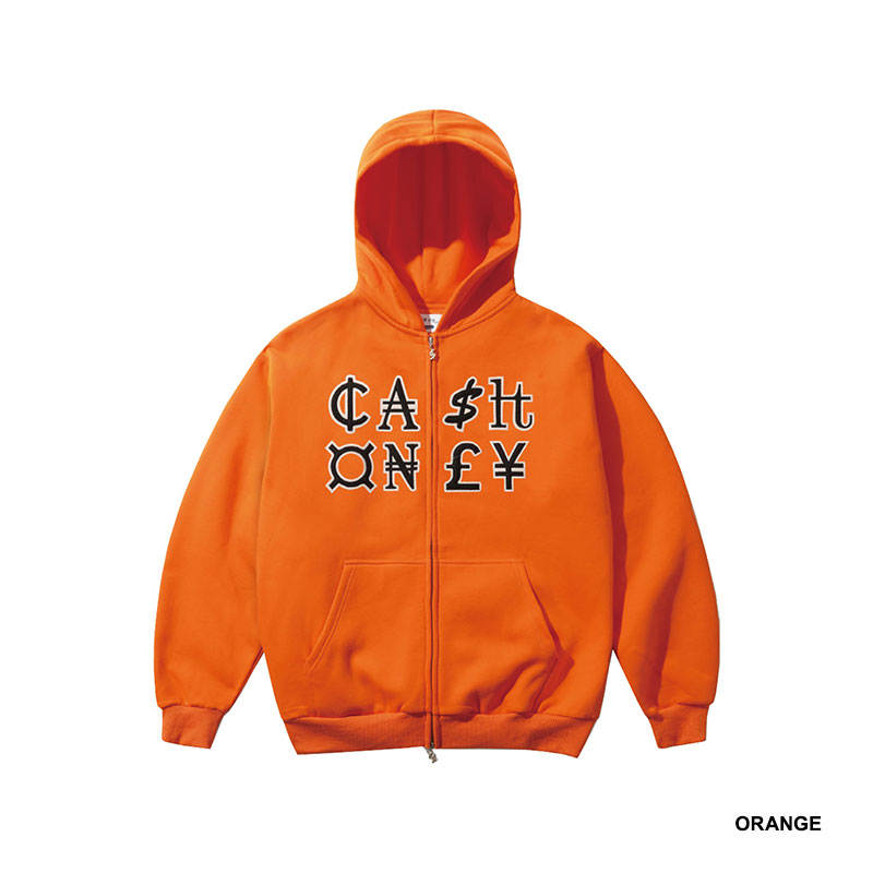 CASH ONLY(キャッシュオンリー)/ Currency Zip-Thru Hood -2.COLOR-