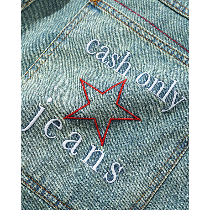 CASH ONLY(キャッシュオンリー)/ Stars Denim Jeans -2.COLOR-
