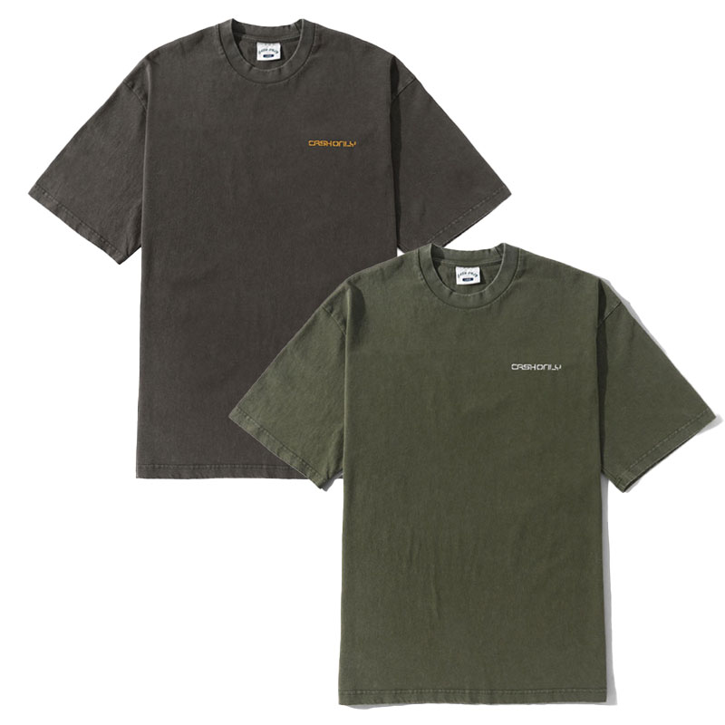 CASH ONLY(キャッシュオンリー)/ Stencil Pigment Dye Tee -2.COLOR-