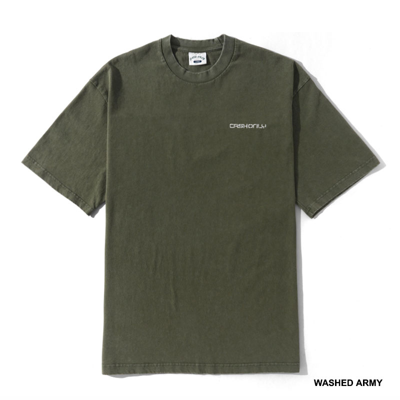 CASH ONLY(キャッシュオンリー)/ Stencil Pigment Dye Tee -2.COLOR-