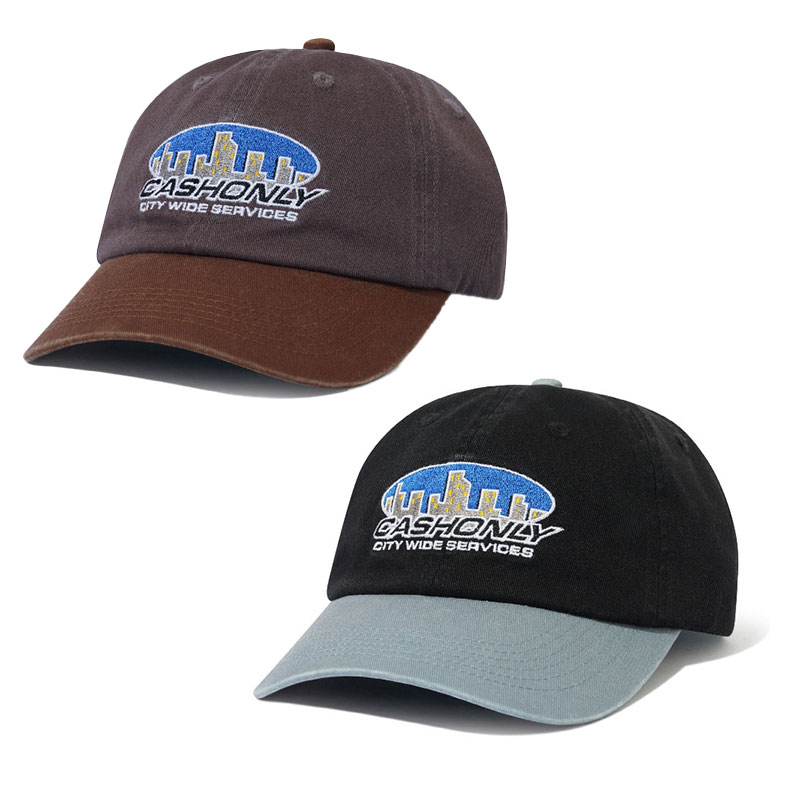 CASH ONLY(キャッシュオンリー)/ City Wide 6 Panel Cap -2COLOR-