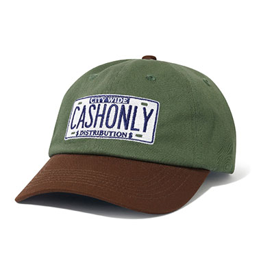 CASH ONLY(キャッシュオンリー)/ License Plate 6 Panel Cap -2COLOR-
